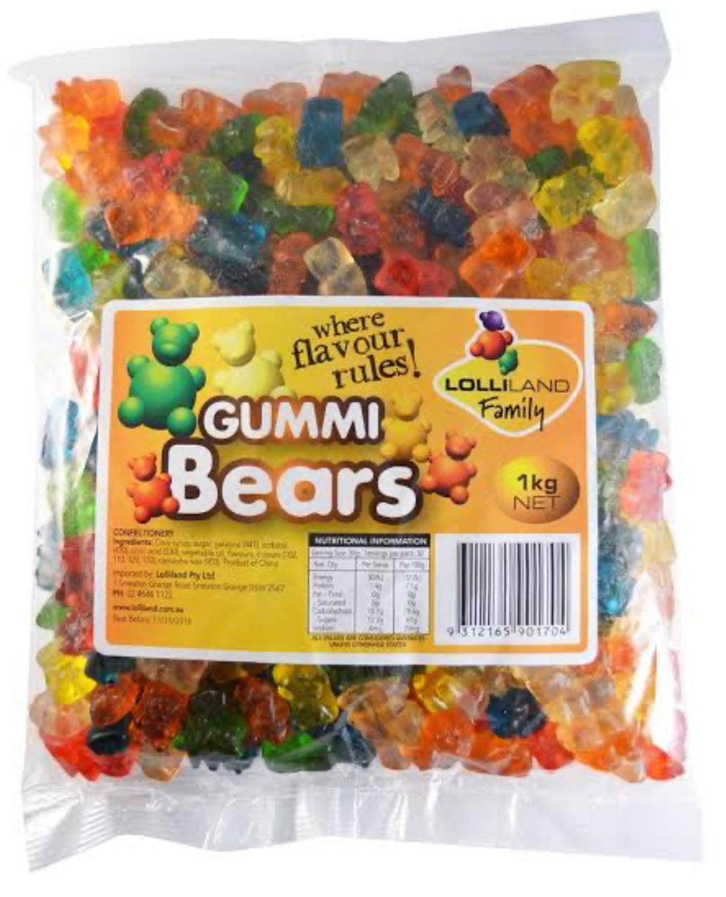 Lolliland Gummy Bears - 1kg